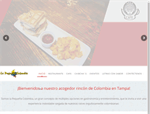 Tablet Screenshot of lapequenacolombiatampa.com